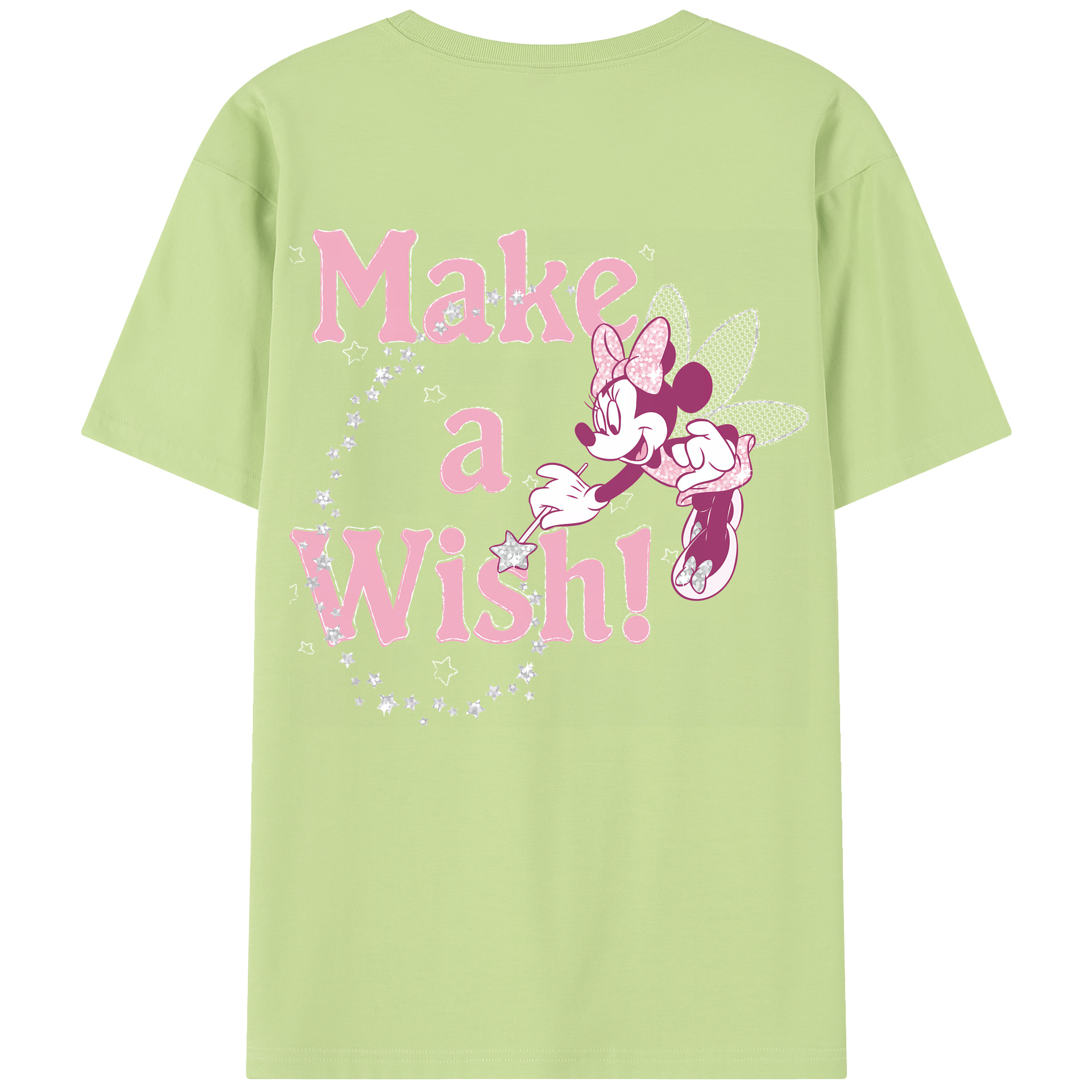 （画像用） ミッキーマウス Mickey Mouse 綿100％半袖Tシャツ（背面プリント）